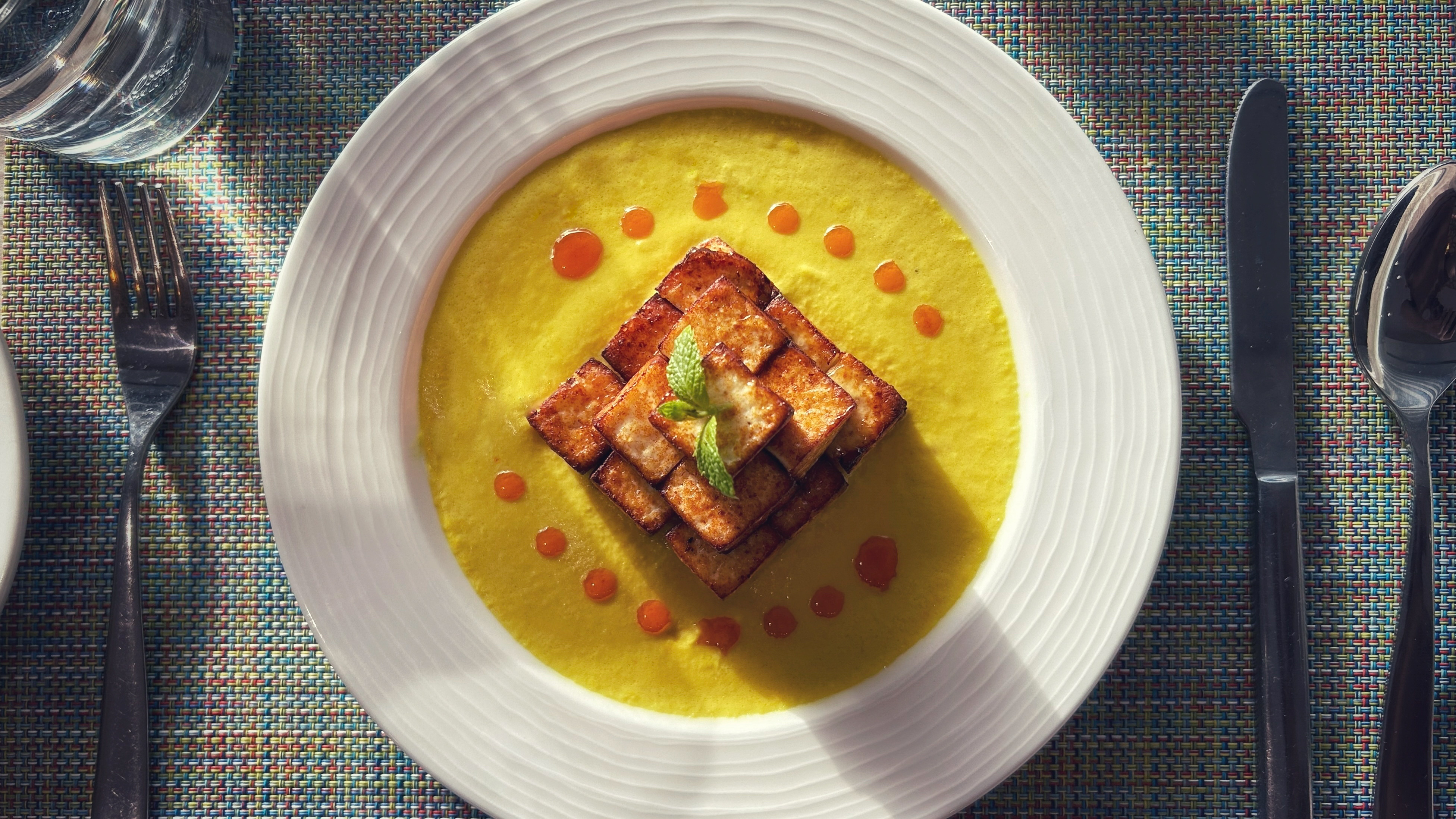 Beautifully plated food dish